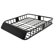 Spec-D Tuning All All All Universal Roof Rack Cargo- Extendable 43-64 Inch Basket RRBK-EXT005BK